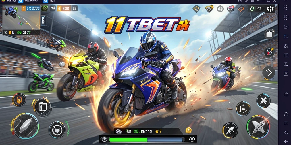 Gameplay balapan motor yang intens dan mendebarkan.