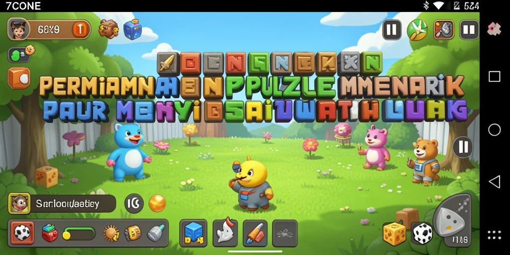 Tampilan gameplay 7CONE yang menarik dan penuh warna.