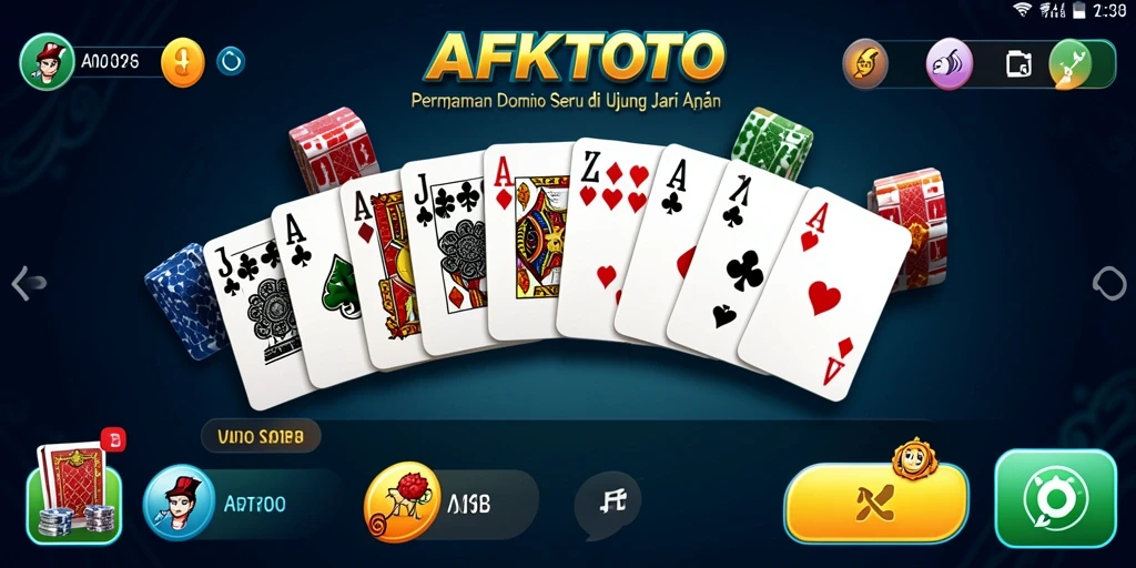 Tampilan menarik dari gameplay AFKTOTO yang menampilkan Domino.