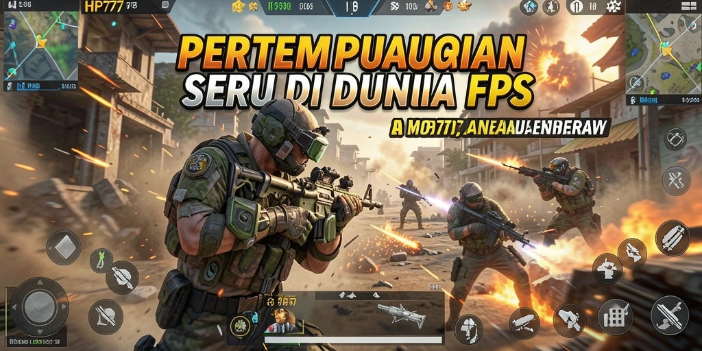 Tampilan menarik dari permainan FPS HP777 yang penuh aksi.