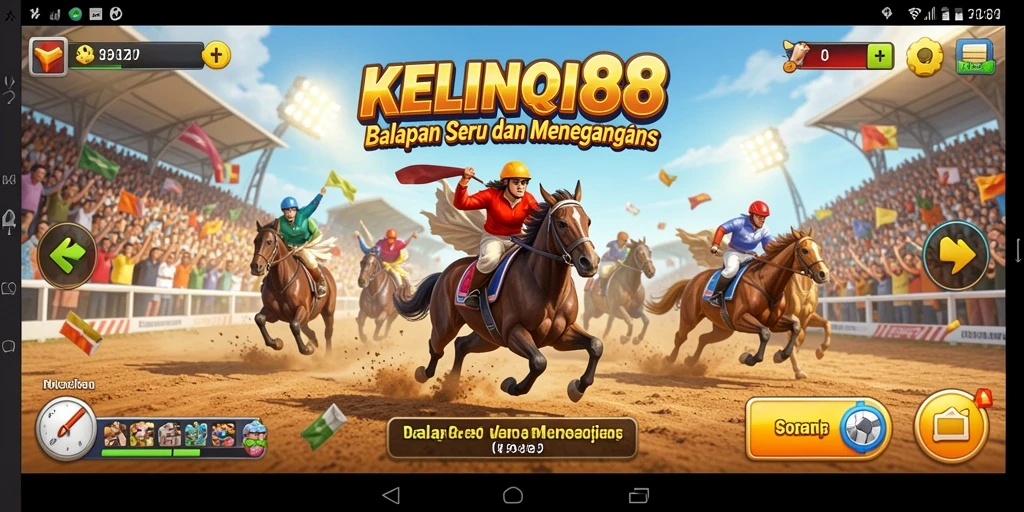 Tampilan gameplay Racing KELINCI88 yang mendebarkan.