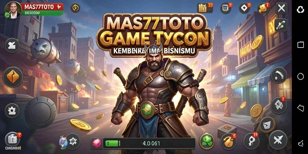 Screenshot MAS77TOTO menampilkan gameplay Tycoon yang seru.