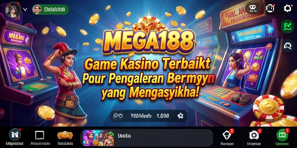 Tampilan gameplay MEGA188 yang mengasyikkan dan seru.