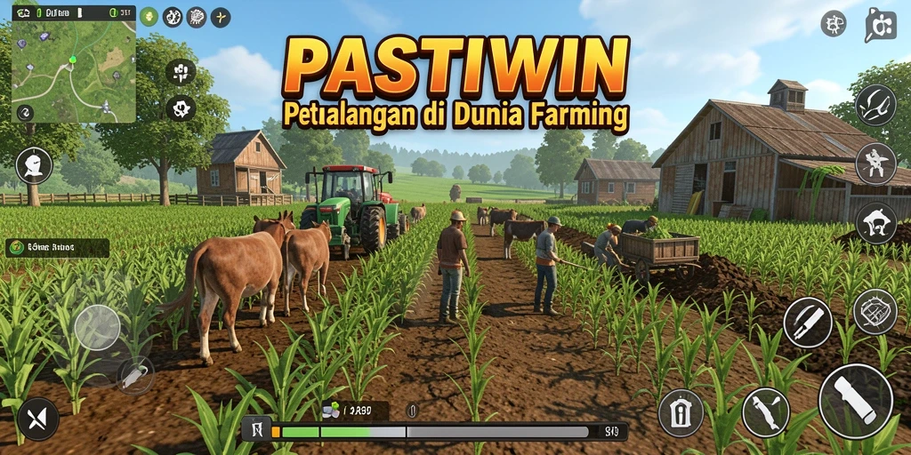 Tampilan menarik gameplay bertani di PASTIWIN yang menyenangkan.