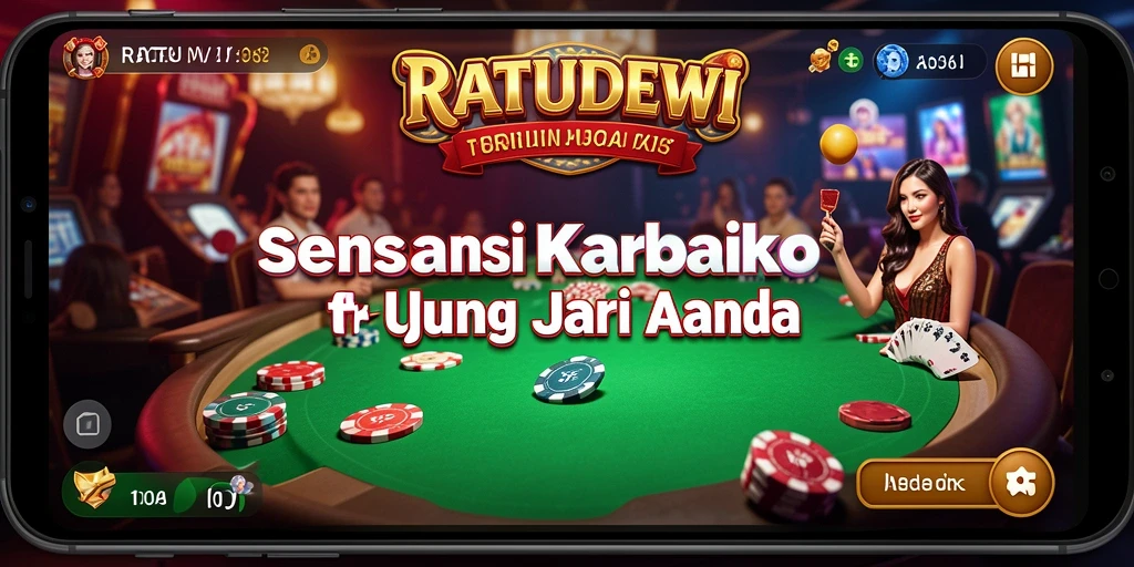 Tampilan permainan Kasino yang menarik dan interaktif dalam RATUDEWI.