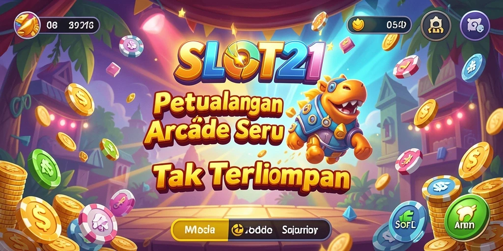Tampilan gameplay SLOT21 yang penuh aksi dan warna-warni.