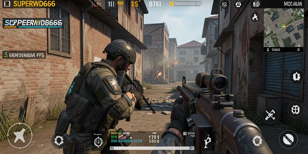 Tampilan gameplay seru dari SUPERWD666 dengan aksi menegangkan.