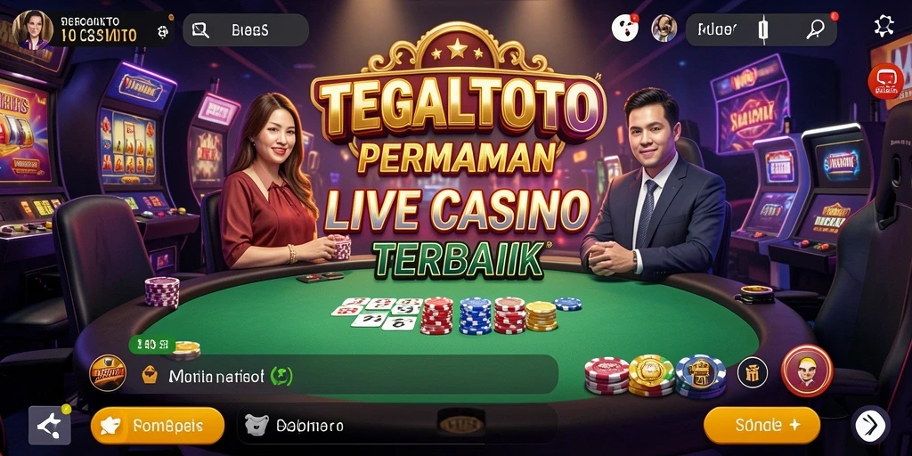 Tampilan gameplay Live Casino yang mendebarkan di TEGALTOTO.