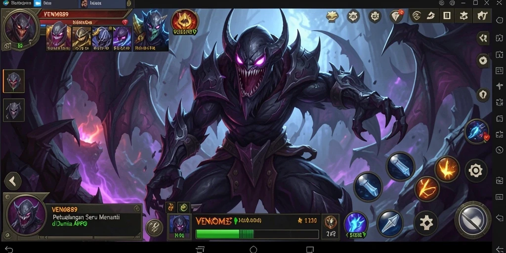 Tampilan Gameplay Arpg Seru di VENOM889
